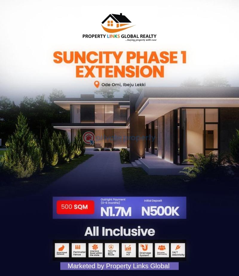 Residential Land For Sale Suncity Phase 1 Extention Located At Ode Omi Via La Campaigne Tropicana Ibeju-Lekki Lagos - 3