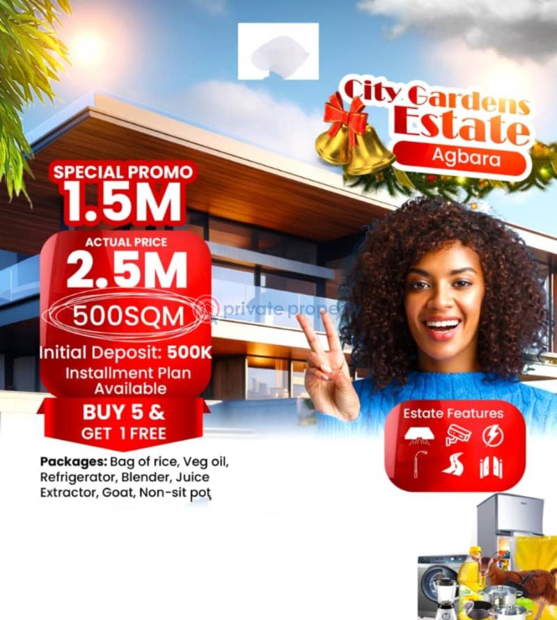 Residential Land For Sale City Garden Estate Selling In An Affordable Price Buy And Build Agbara (Ogun) Ogun area 