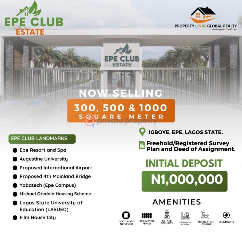 Residential Land For Sale Epe Club Estate Located In A Serene Neighborhood Epe Lagos - 1