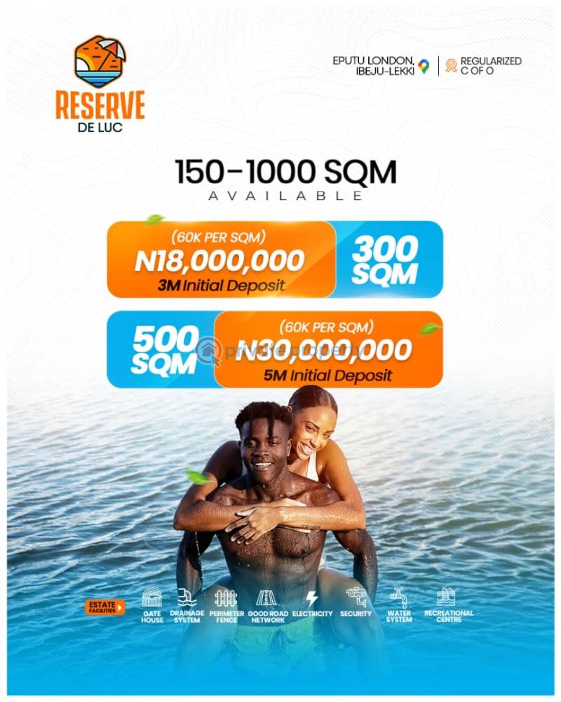 Residential Land For Sale Reserve De Luc Located At Eputu London Ibeju-Lekki Lagos