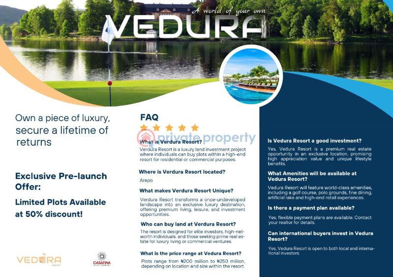 Residential Land For Sale Vedura Resort Estate Arepo Ogun State Arepo Lagos Extension Ogun - 0