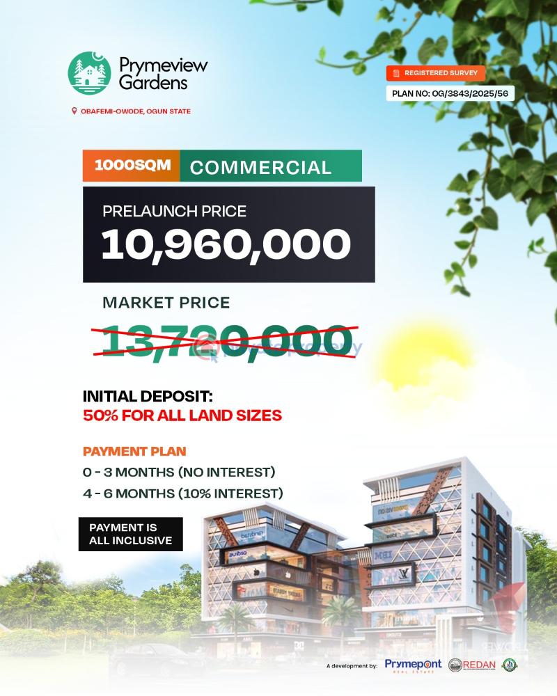 Landed property - 3 Mixed use Land For Sale Obafemi Owode Ogun - 3