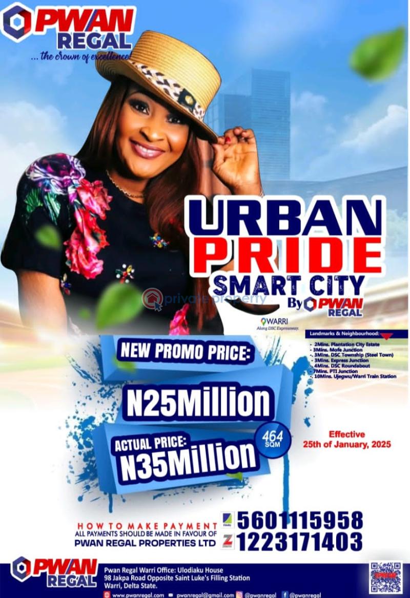 Mixed use Land For Sale Urban Pride Smart City Warri Delta