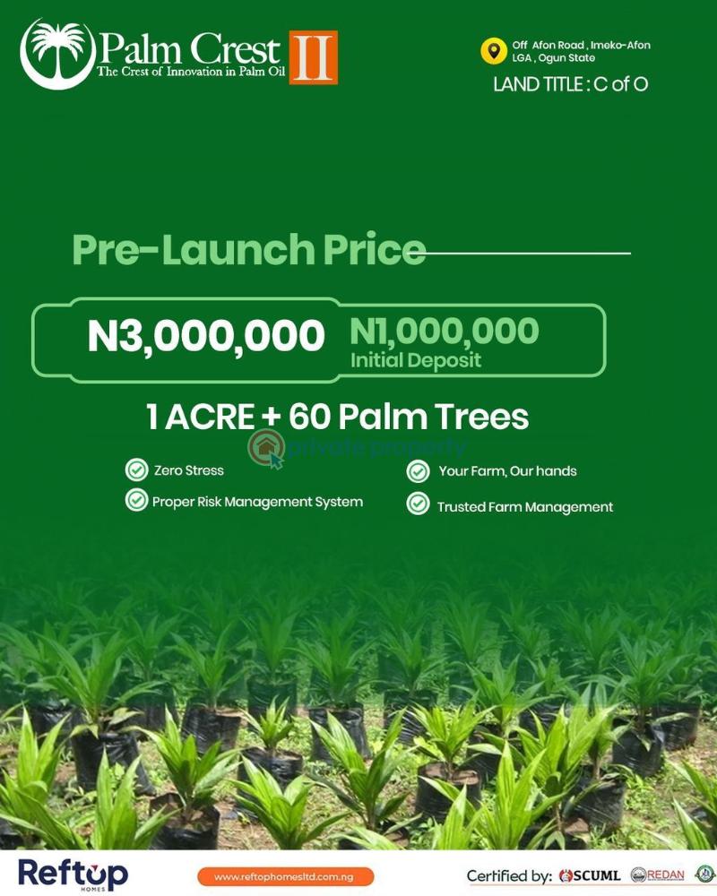 Commercial Land For Sale Imeko Ogun Ogun area 