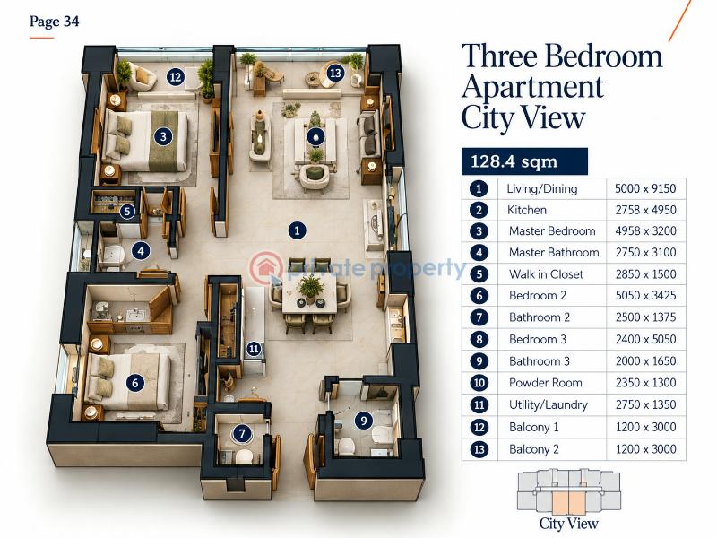 3 bedroom Terrace For Sale Landmark Towers, Lagos To Calabar Costal Road, Landmark Beach. Oniru Victoria Island Lagos - 3