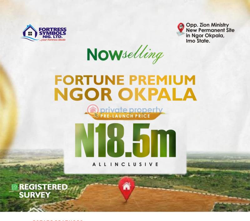 Mixed use Land For Sale Directly Opposite Zion Ministry Permanent Site. Ngor-Okpala Imo