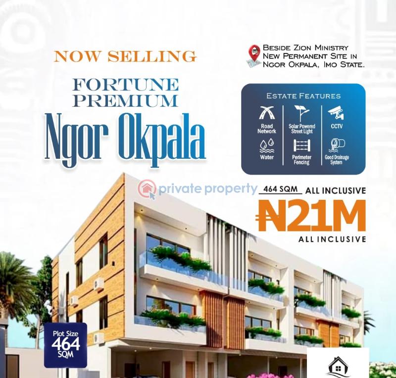 Mixed use Land For Sale Directly Opposite Zion Ministry Permanent Site. Ngor-Okpala Imo