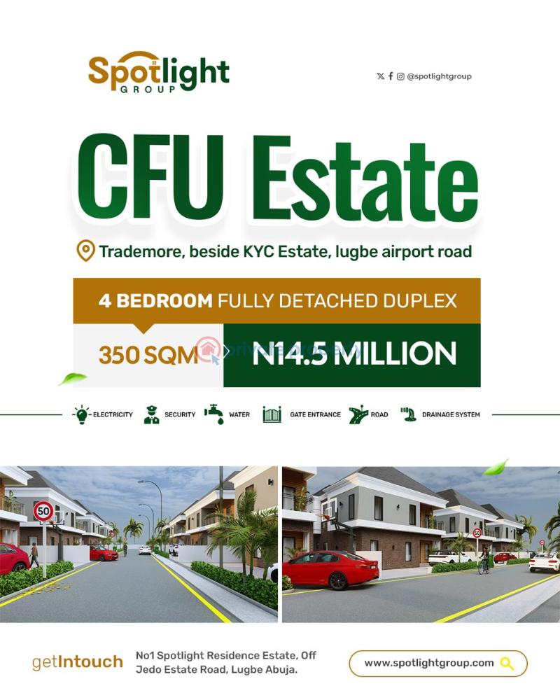 4 bedroom Mixed use Land For Sale Idu Industrial/ By The Rail Way Station Idu Industrial Abuja Phase 3  - 2
