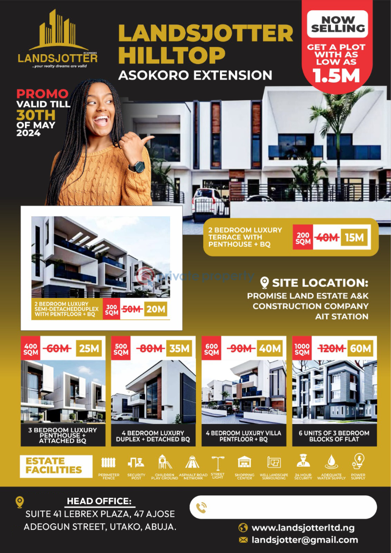 2 bedroom Residential Land For Sale Opp Ait Headquarters Asokoro Abuja Phase 1  - 1