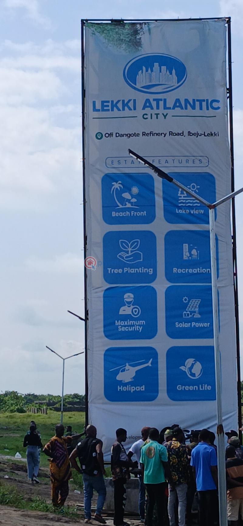 Lekki atlantic city ibeju-lekki Residential Land For Sale 10min Drive From Dangote Refinery Facing The Road Ibeju-Lekki Lagos