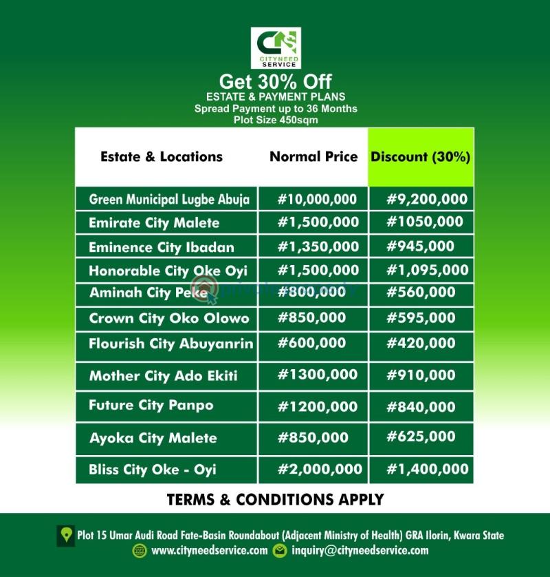 Mixed use Land For Sale Malete, Oke Oyi, Peke Off Eyenkorin, Abuyanrin Ogele, New Express Afon To Eyenkorin, Panpo. Ilorin Kwara - 1