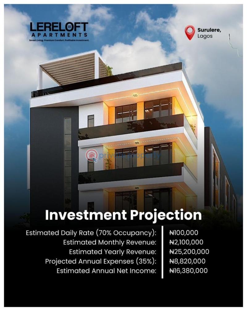 2 bedroom Block Of Flats For Sale Lereloft Apartment Aiyetoro Aguda Surulere Lagos Aguda  Surulere Lagos - 2
