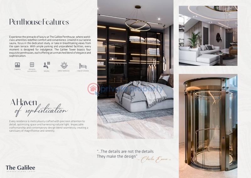 Live above it all: luxurious  4 bedroom penthouse on 3 levels - 753 sqm - 4 4 bedroom Penthouse For Sale Banana Island Estate Banana Island Ikoyi Lagos - 4
