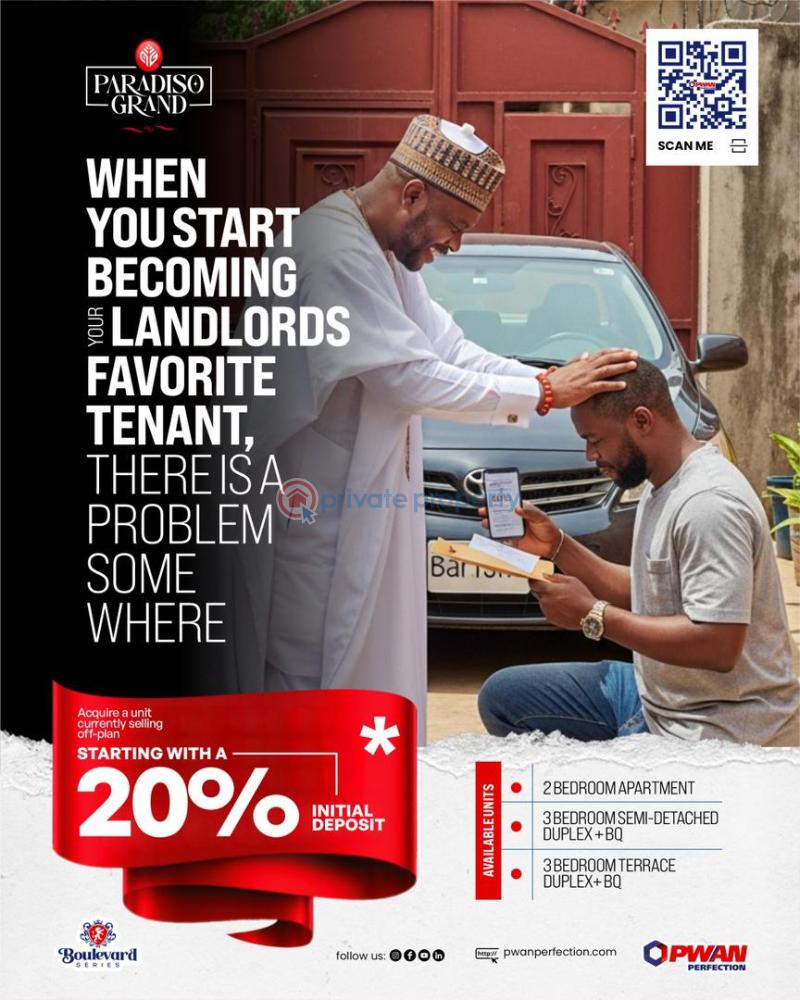 2 bedroom Block Of Flats For Sale Paradiso Grand Terrace & Apartments, Bogije, Lagos. Eleko Ibeju-Lekki Lagos - 1