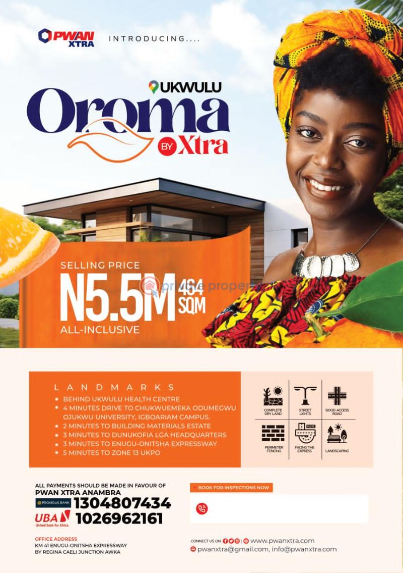 Mixed use Land For Sale Oroma Estate, Ukwulu, Awka Awka Anambra Area 