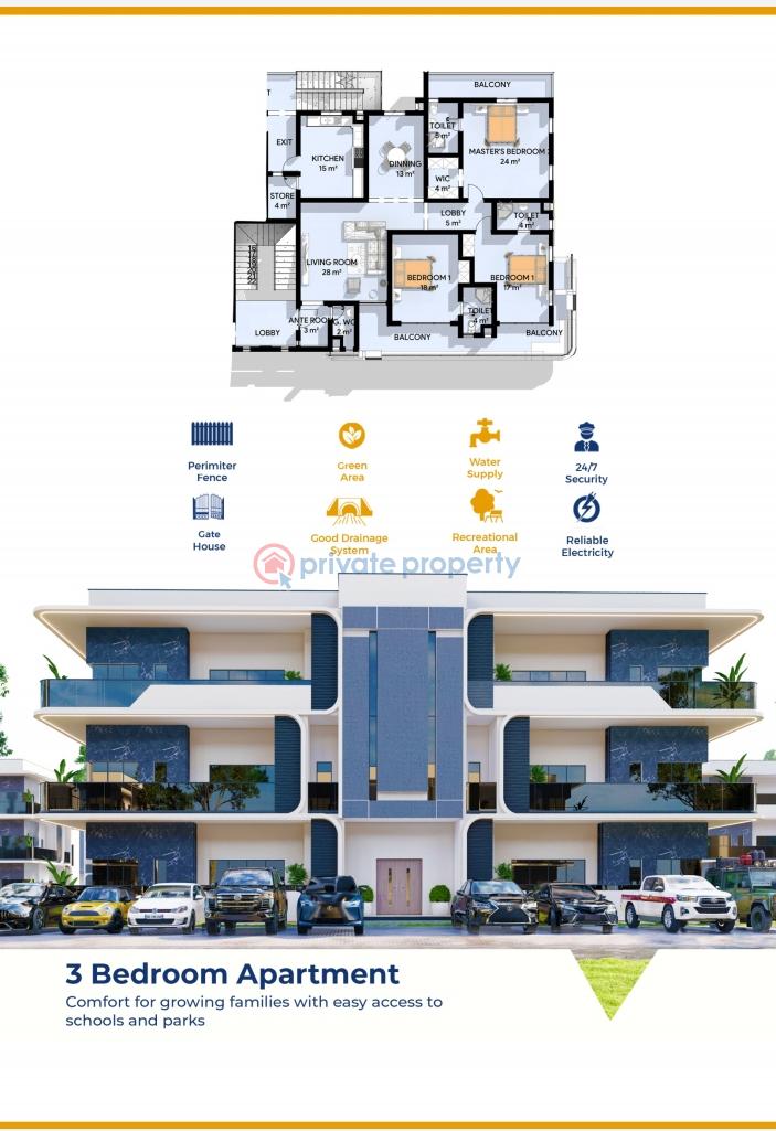 3 bedroom Flat & Apartment For Sale Ajah Lagos
