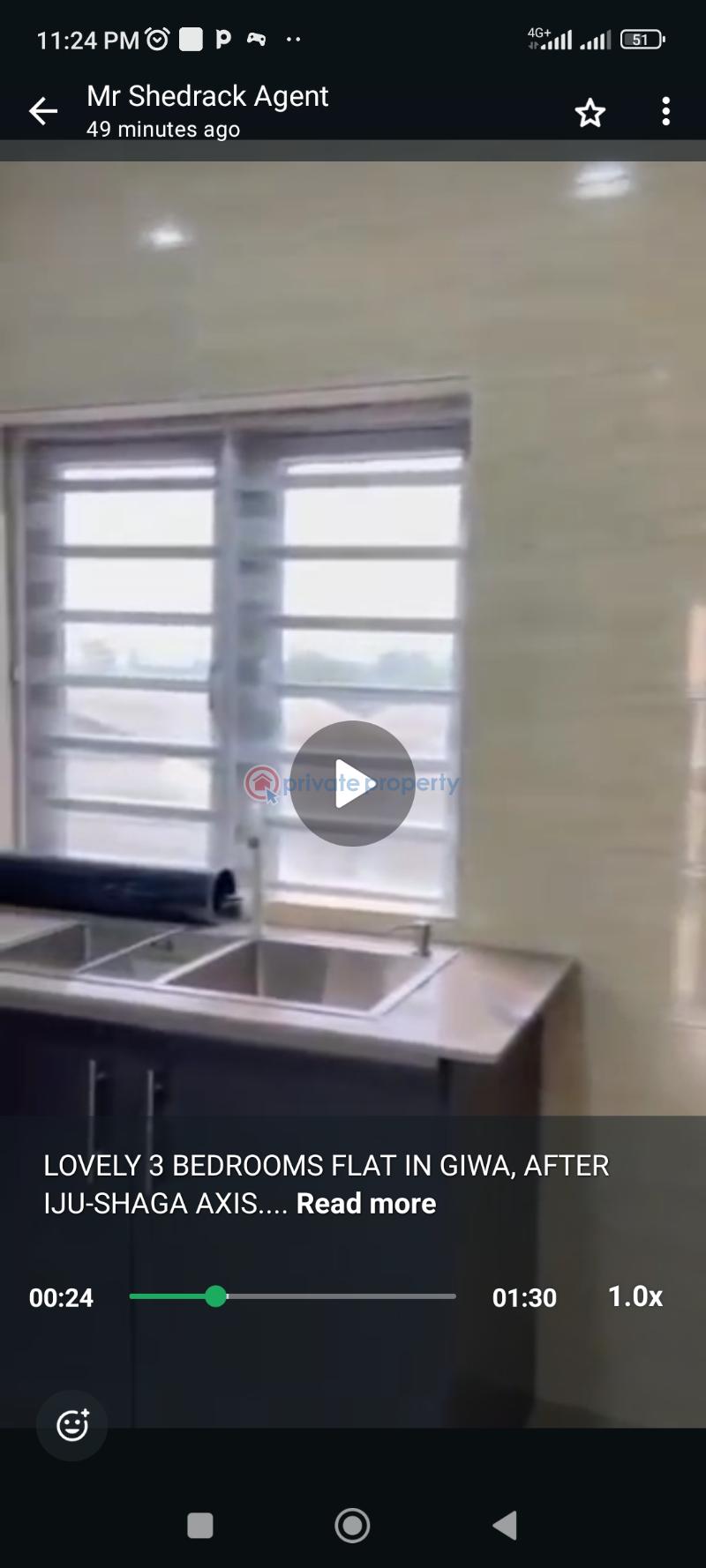 3 bedroom Block Of Flats For Rent Giwa, After Iju Ishaga Axis Iju-Ishaga Agege Lagos - 3