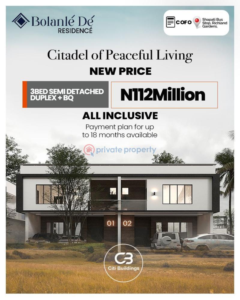 4 bedroom Semi detached Duplex For Sale Richland Gardens, Shapati Bus Stop Lakowe Ajah Lagos - 0