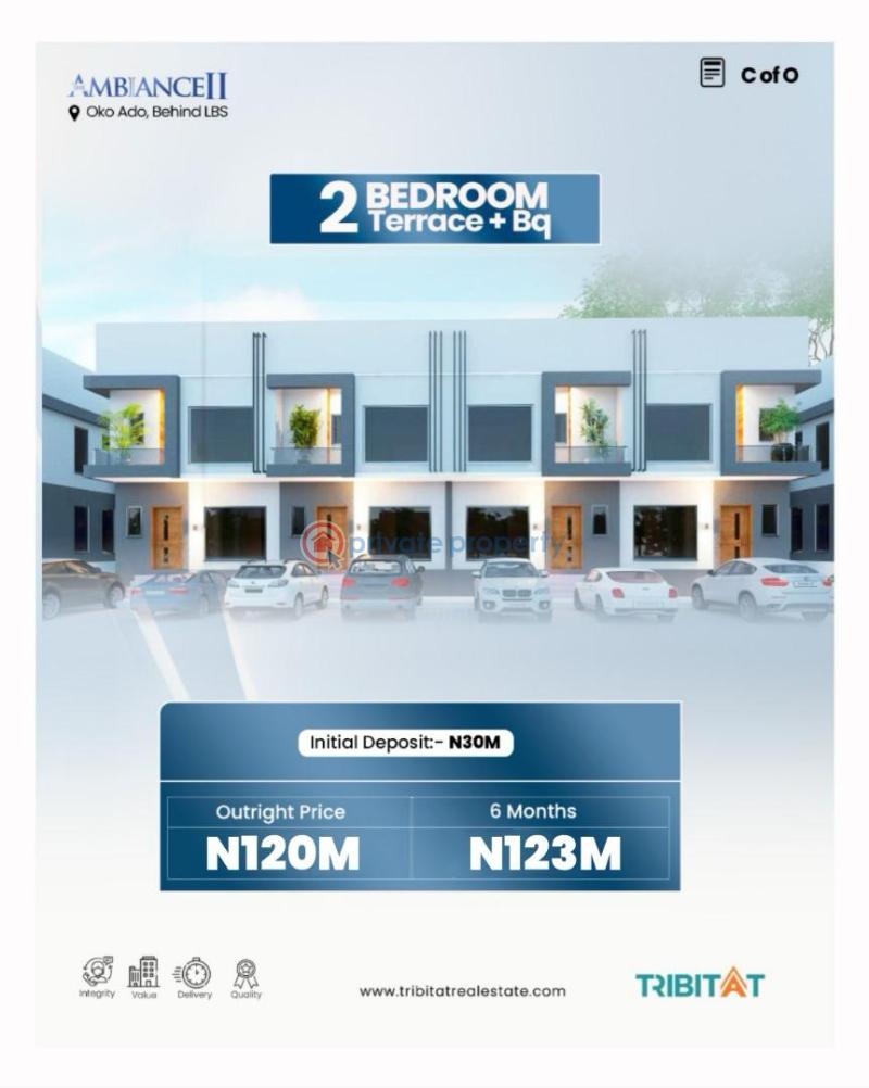 4 bedroom Terrace For Sale Lagos Business School (lbs) Blenco Supermarket Skymall Cinema Citadel View Estate 1 The Ambiance 1 Dkk Supermarket Tollywood School Redington School Ajah Lagos - 0