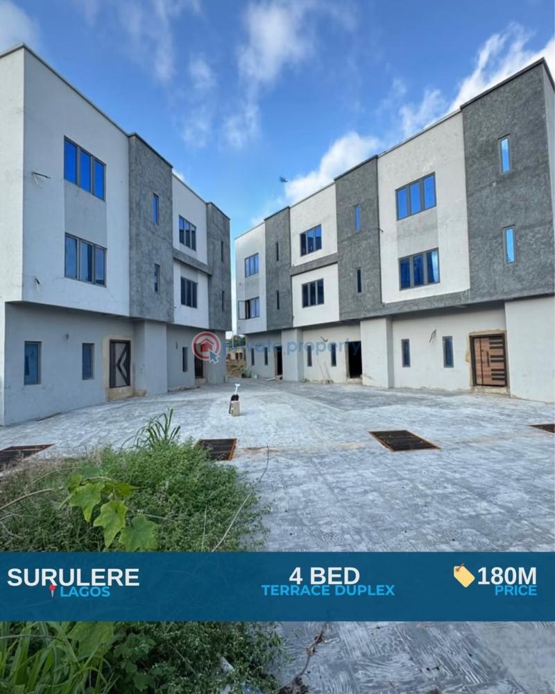 4 bedroom Terraced Duplex For Sale Adelabu Surulere Lagos - 0