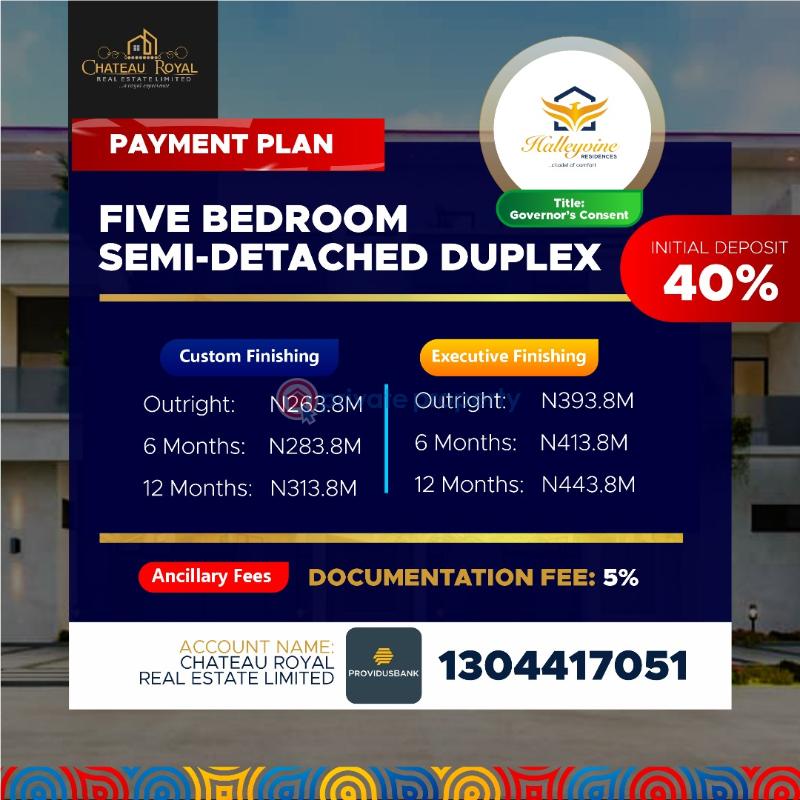 Lovely 4bedroom semi-detached duplex with bq - 5 4 bedroom Semi detached Duplex For Sale Halleyvine Estate, Off Monastery Road, Sangotedo Ajah Lagos - 5