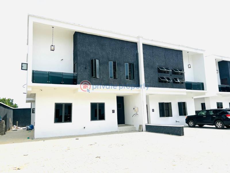 Lovely built 4 bedroom semi detached duplex with private swimming pool, solar installation - 1 4 bedroom Terraced Duplex For Sale Abraham Adesanya Ajah Lagos - 1