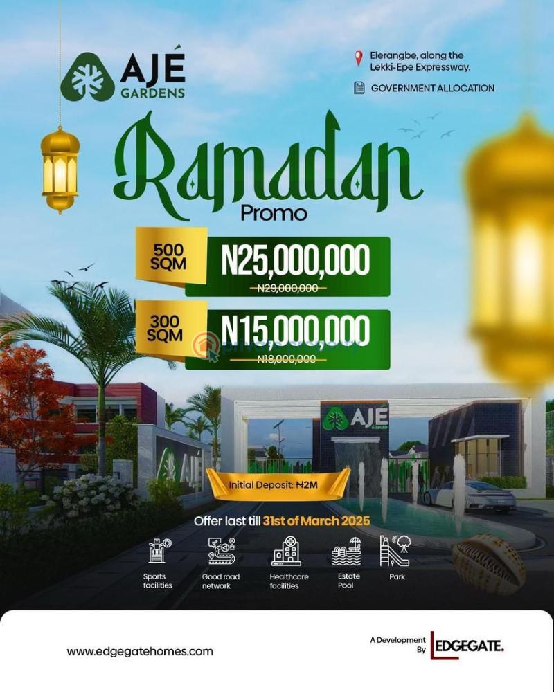 Mixed use Land For Sale Aje Gardens, Eleran Igbe Ibeju-Lekki Lagos - 0