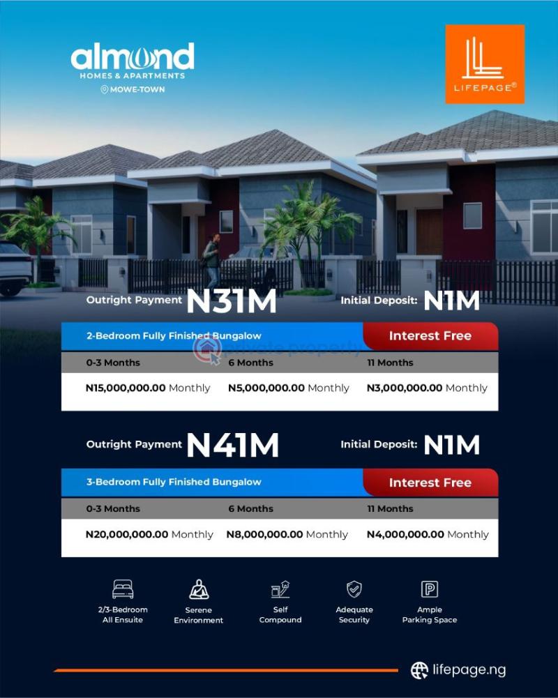 Residential Land For Sale Almond County Estate, Mowe Ogun area  - 1