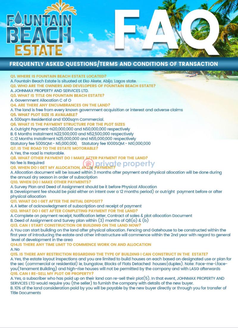 Land For Sale Neighborhood* ✨ Abijo Gra ✨ Chois Gardens Estate ✨ Emperor Estate ✨ Corona International School ✨ Chalcedony International School ✨ Novare Mall (shop Rite) ✨ Caleb British International School Oribanwa Ibeju-Lekki Lagos - 0