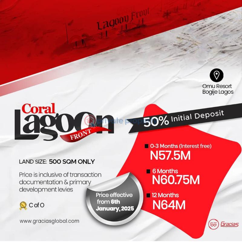 Residential Land For Sale Omu Resort, Bogije, Lekki Epe Expressway, Lagos Lekki Lagos