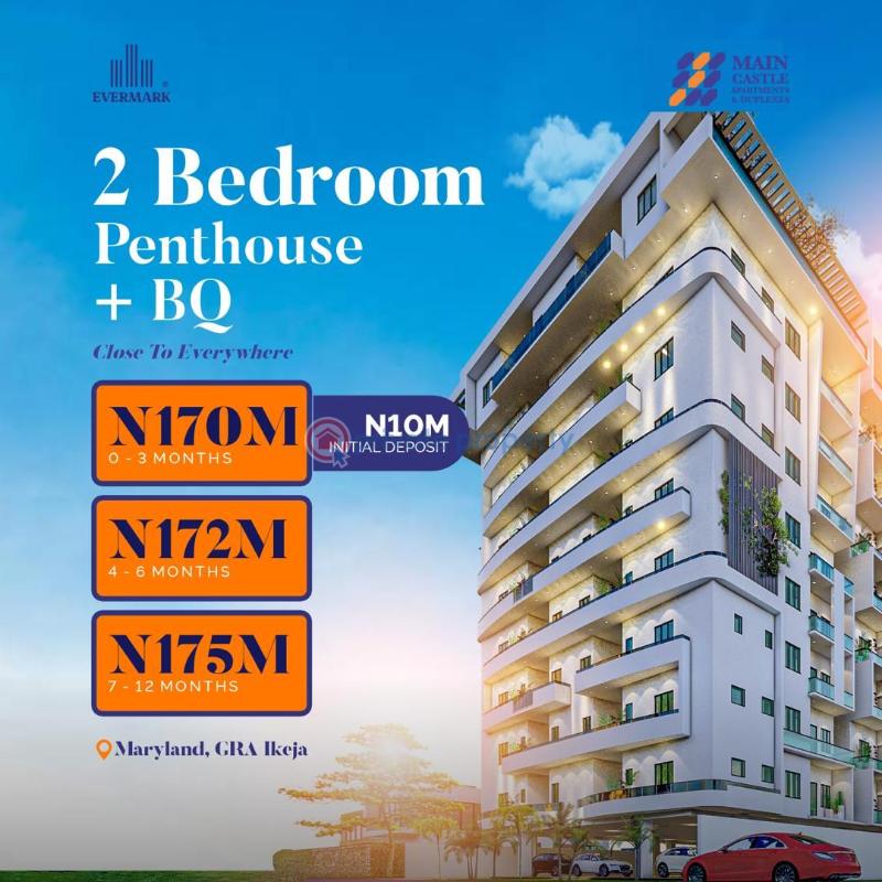 2 bedroom Penthouse For Sale Less Than 10minutes To 3rd Mainland Bridge Less Than 7minutes To Mm 1 Less Than 7minutes To Mm 2 Less Than 10minutes To Muritala International Airport Less Than 3minutes To Maryland Mall Less Than 5minutes To Army Barracks *main Ca Maryland Ikeja Lagos - 0