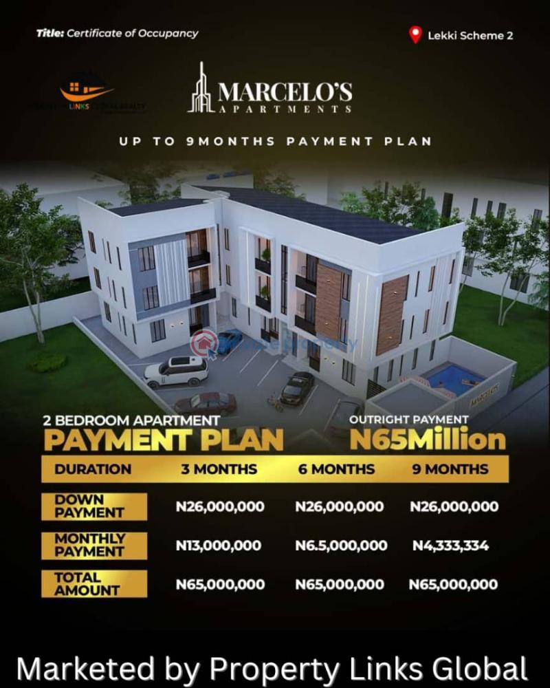 2 bedroom Block Of Flats For Sale Marcelo's Apartments Close To Urban Prime 2 Lekki Scheme 2 Ajah Lagos - 2