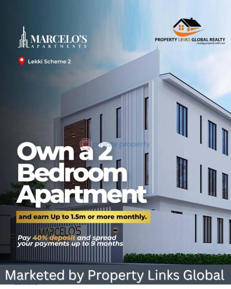 2 bedroom Block Of Flats For Sale Marcelo's Apartments Close To Urban Prime 2 Lekki Scheme 2 Ajah Lagos - 1
