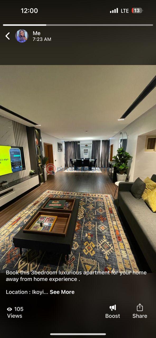 3 bedroom Flat & Apartment Short let Park View Ikoyi Lagos - 10