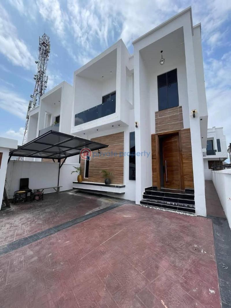 Luxurious 5 bedroom fully detached with a bq and swimming pool - 1 5 bedroom Detached Duplex For Sale Chevron Drive Lekki Lagos - 1
