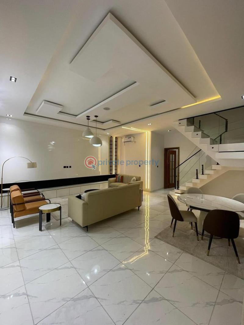 Luxurious 5 bedroom fully detached with a bq and swimming pool - 2 5 bedroom Detached Duplex For Sale Chevron Drive Lekki Lagos - 2
