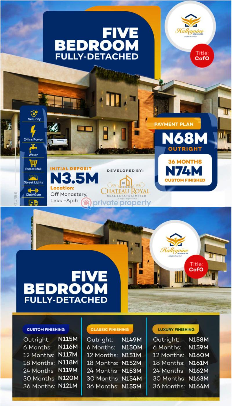 For sale House Off Monastery, Road, Behind Shoprite Sangotedo Ajah Lagos (PID 1PAATX