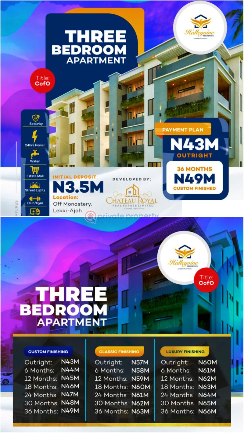 For sale House Off Monastery, Road, Behind Shoprite Sangotedo Ajah Lagos (PID 1PAATX