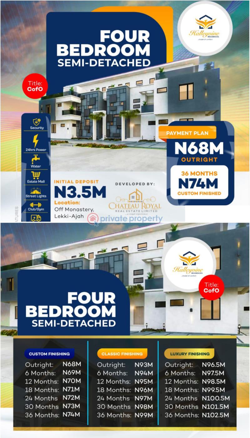 For sale House Off Monastery, Road, Behind Shoprite Sangotedo Ajah Lagos (PID 1PAATX