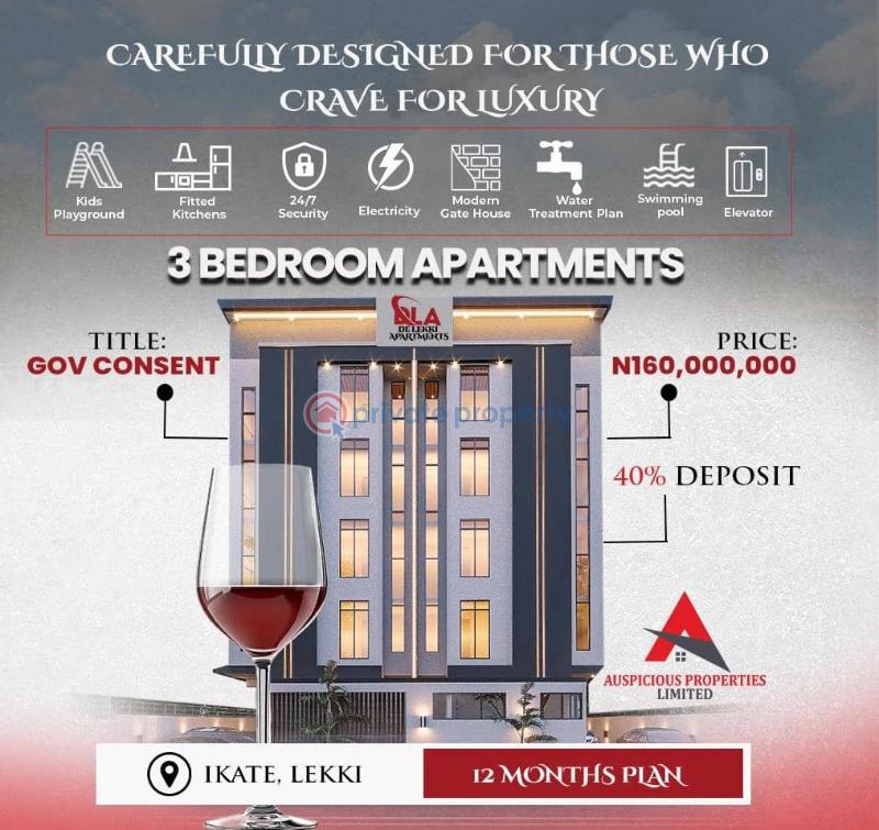 3 bedroom House For Sale De Lekki Apartment In Ikate Underground Car Park Lekki Lagos - 2