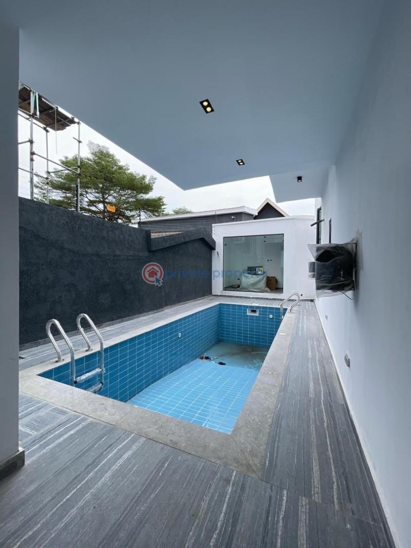 Luxurious duplex with swimming pool & cinema*  🔑🔑 5bedrooms fully-detached duplex with bq for sale - 6 5 bedroom Detached Duplex For Sale Lekki Phase 1 Lagos - 6