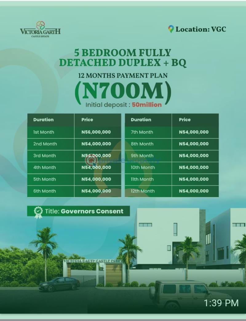 5 bedroom Duplex For Sale Victoria Garden Center Victoria Garden City Lekki Lagos - 2
