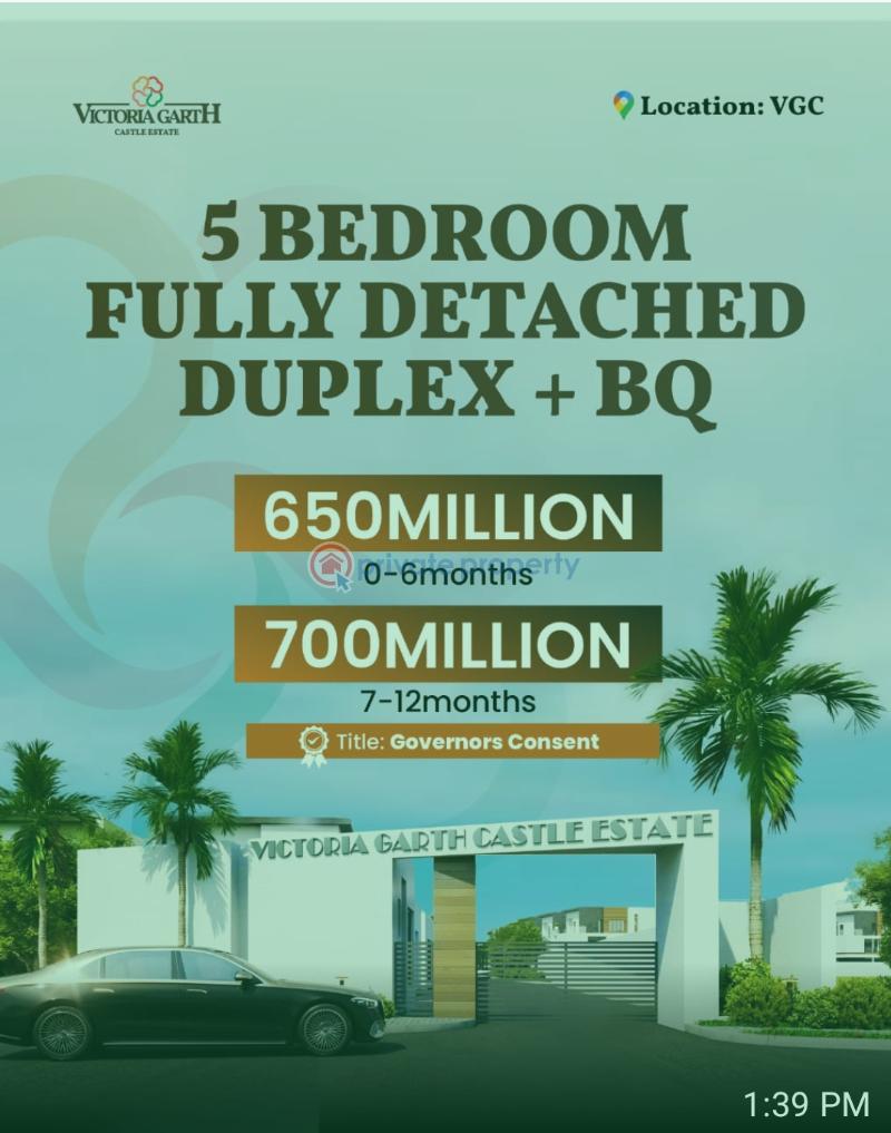 5 bedroom Duplex For Sale Victoria Garden Center Victoria Garden City Lekki Lagos - 0