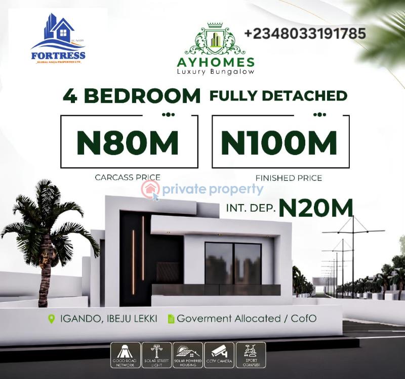 3 bedroom Detached Bungalow For Sale Igando, Ibeju Lekki Lekki Expressway Lagos - 3