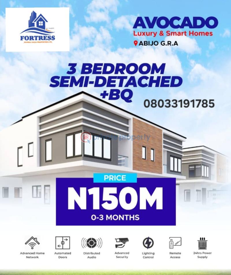 3 bedroom Semi detached Duplex For Sale Lekki, Abijo Gra Lekki Expressway Lagos
