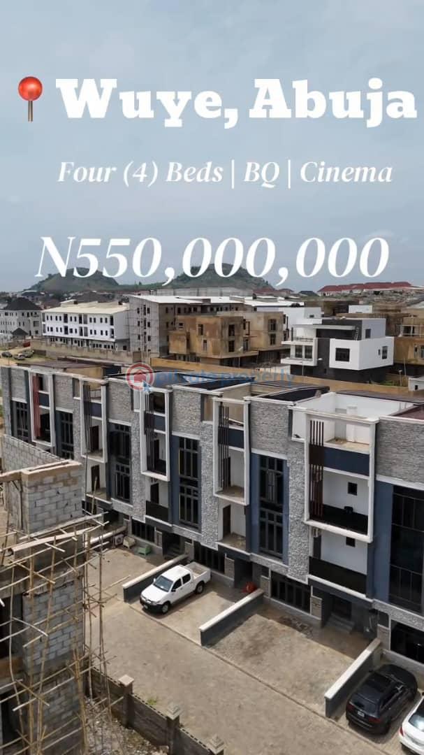 4 bedroom Terraced Duplex For Sale Wuye Abuja Phase 2  - 1