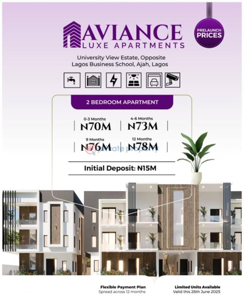 1 bedroom Mini Flat For Sale Luxe Apartments Inside University View Estate Opposite Lagos Business School Sangotedo Ajah Lagos - 0