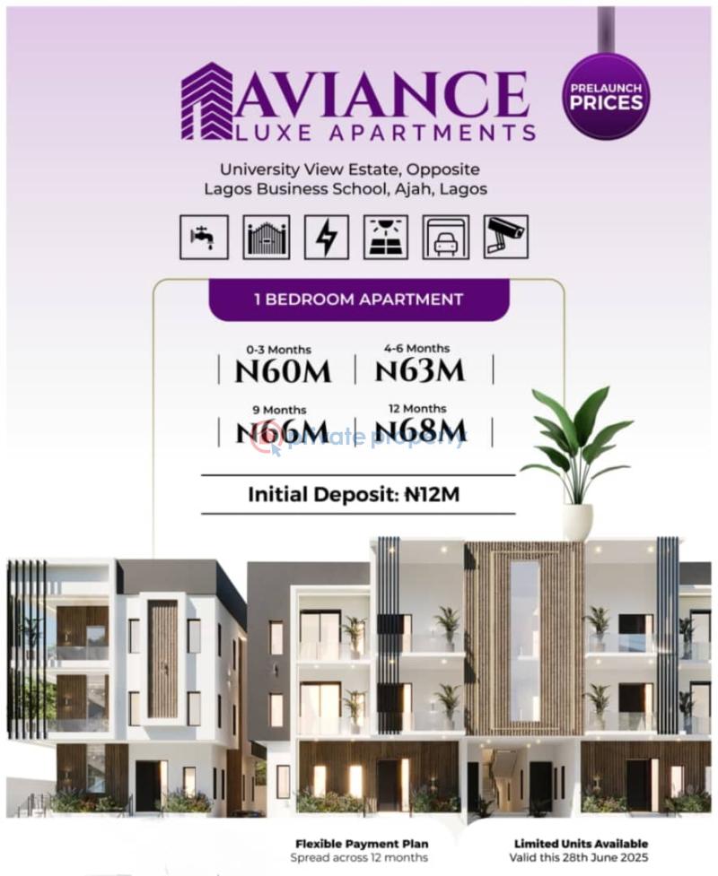 1 bedroom Mini Flat For Sale Luxe Apartments Inside University View Estate Opposite Lagos Business School Sangotedo Ajah Lagos - 2