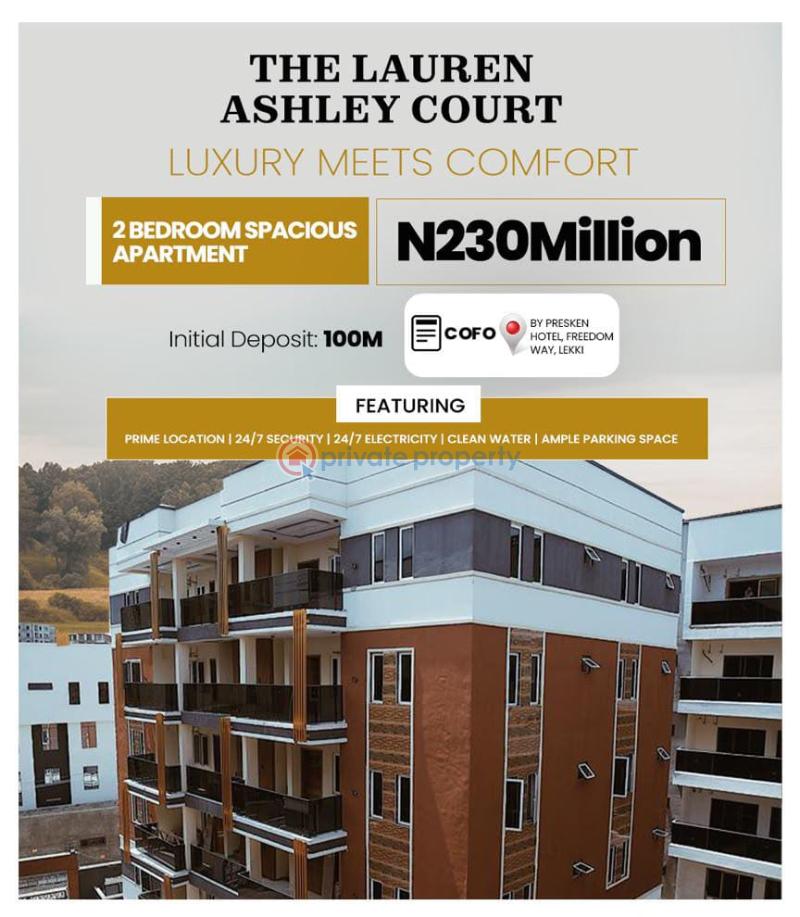 2 bedroom Block Of Flats For Sale The Lauren Ashley Courts, Freedom Way Lekki Phase 1 Lagos - 0