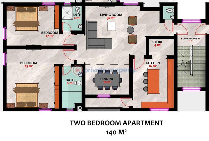 2 bedroom Block Of Flats For Sale Guzape Abuja Phase 1  - 0